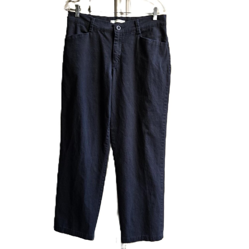 LEE RELAXED FIT Tapered Leg High-Rise Mom Black Denim Jeans Women's 12